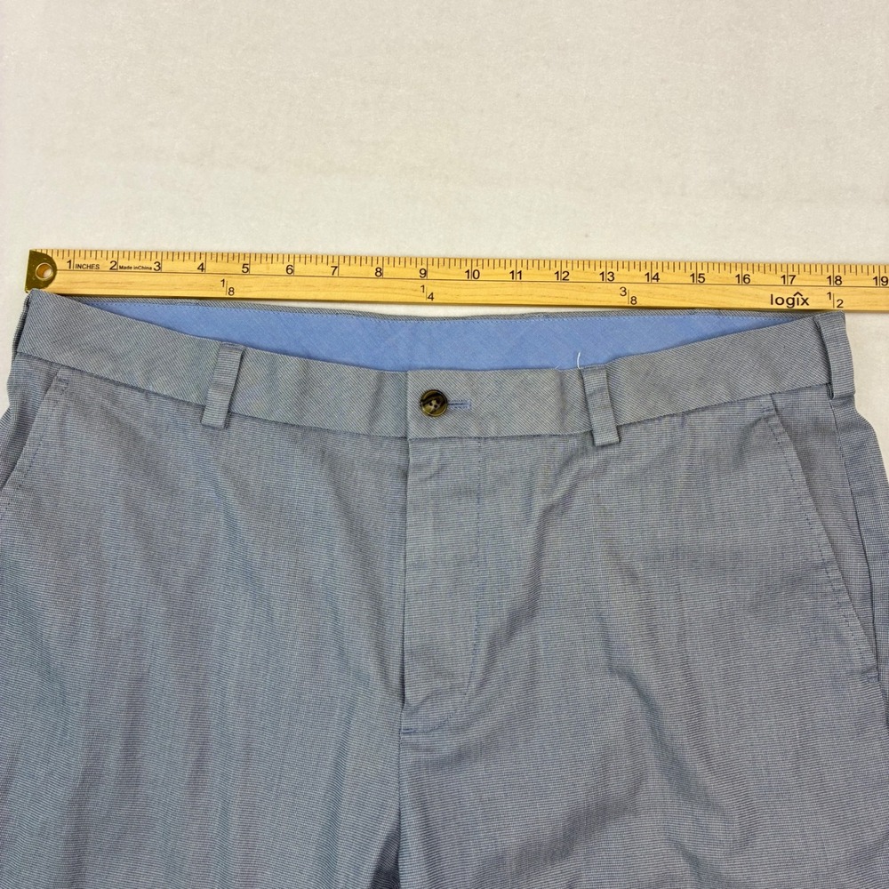 Brooks Brothers Milano Pants Mens 36x30‎ Blue Grey Supima Cotton Stretch Chino - Picture 8 of 10